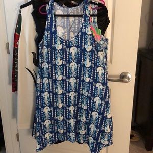 EUC Lilly Pulitzer Melle Trapeze Dress Get In Line
